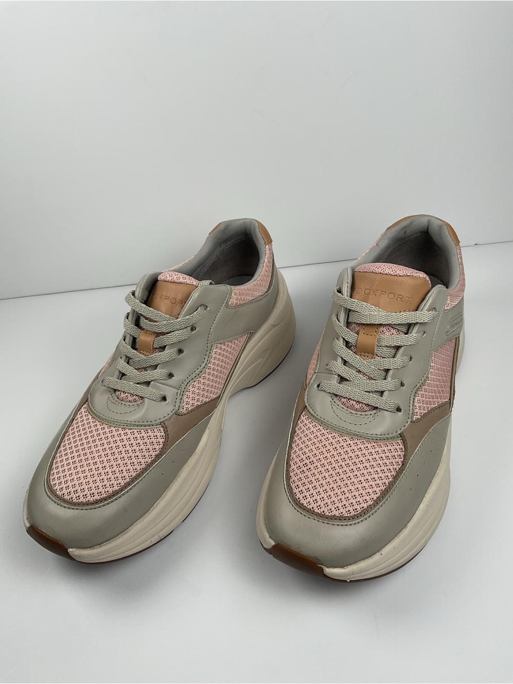 Rockport ProWalker Comfort Walking Shoes Women’s 7.5 Pink Beige Sneakers - Picture 3 of 11